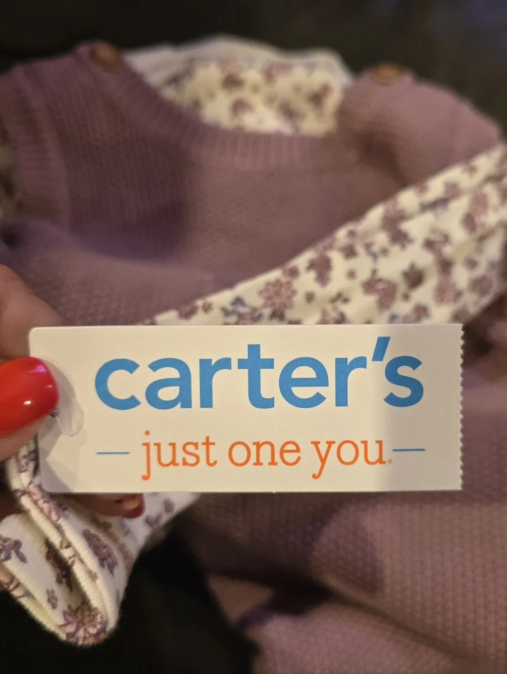 Carter's sweater knit overall Set, Size 18M, NWT